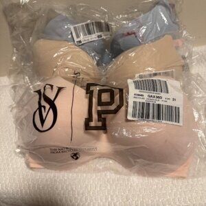 Lot of 3 NWT Victoria's Secret 36D Perfect Shape Incredible Bras)